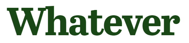 Scalzi's "Whatever" Blog.